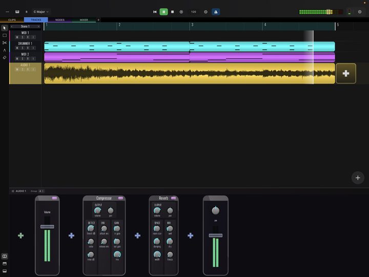 Audio recording in progress.