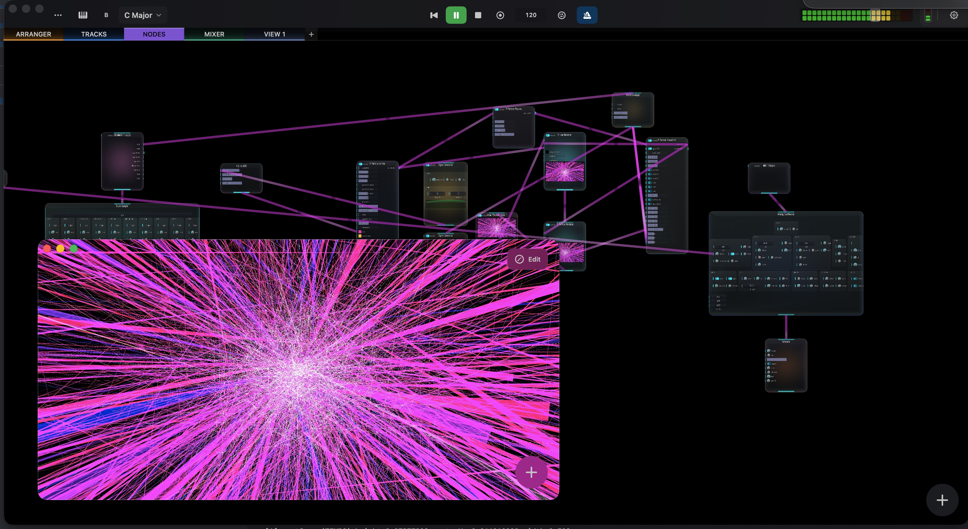 Node-based GPU visual pipeline